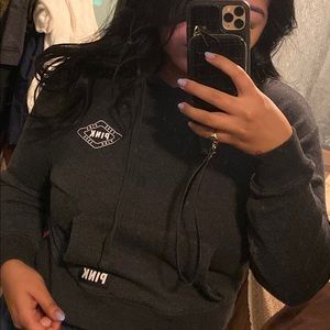 Sale! Closet closing! PINK cropped hoodie